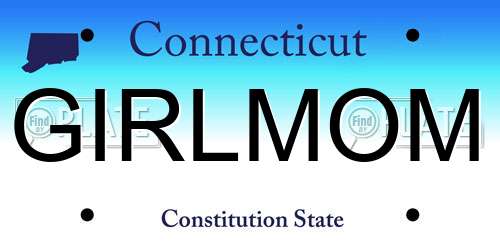 GIRLMOM Connecticut License Plate
