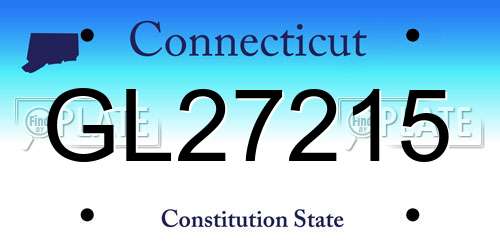 GL27215 Connecticut License Plate