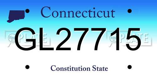 GL27715 Connecticut License Plate