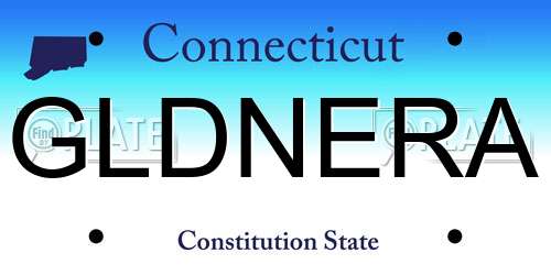 GLDNERA Connecticut License Plate