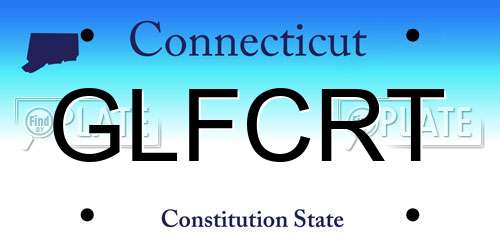 GLFCRT Connecticut License Plate