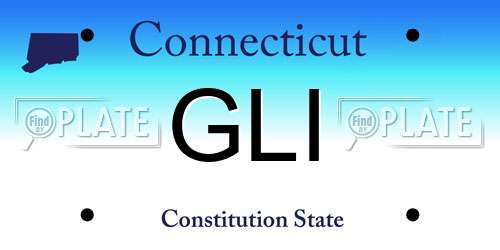 GLI Connecticut License Plate