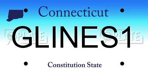 GLINES1 Connecticut License Plate