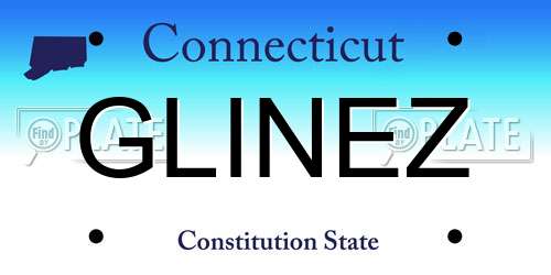GLINEZ Connecticut License Plate