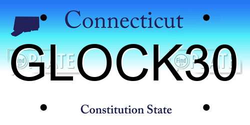 GLOCK30 Connecticut License Plate
