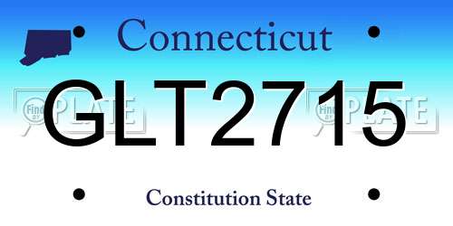 GLT2715 Connecticut License Plate