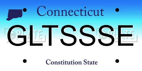 GLTSSSE Connecticut License Plate