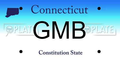 GMB Connecticut License Plate