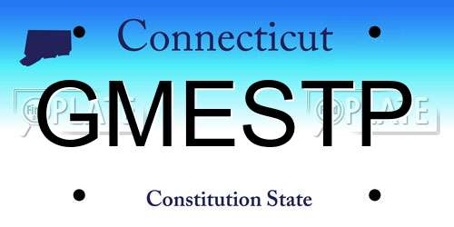 GMESTP Connecticut License Plate
