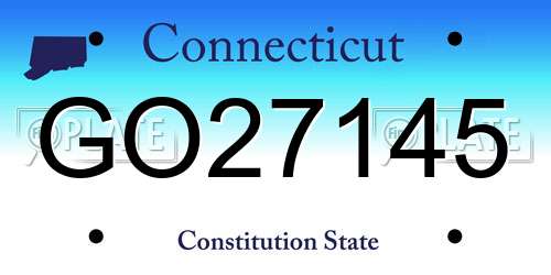 GO27145 Connecticut License Plate