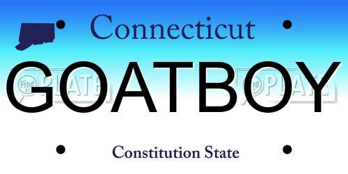 GOATBOY Connecticut License Plate
