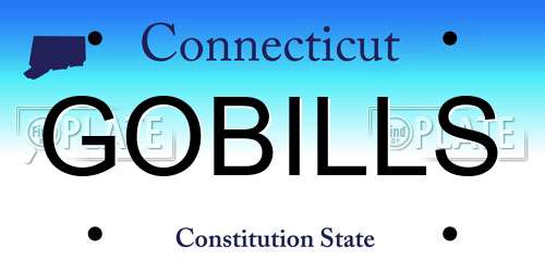 GOBILLS Connecticut License Plate