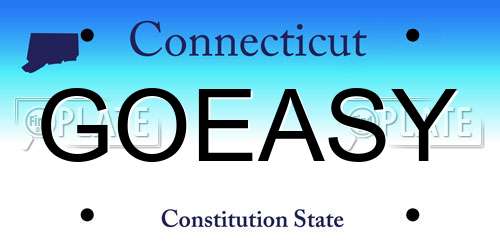 GOEASY Connecticut License Plate