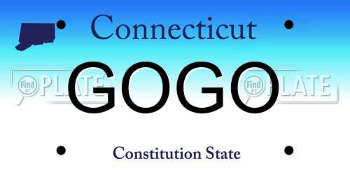 GOGO Connecticut License Plate