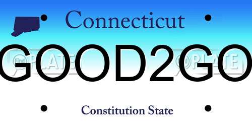 GOOD2GO Connecticut License Plate
