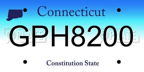 GPH8200 Connecticut License Plate