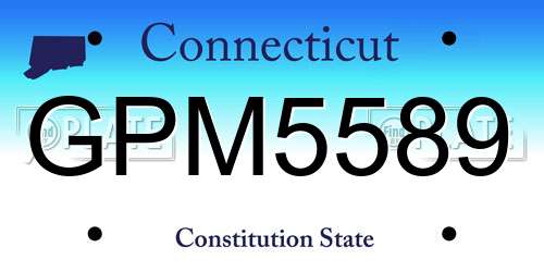 GPM5589 Connecticut License Plate