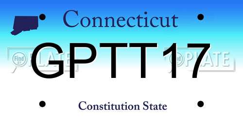 GPTT17 Connecticut License Plate