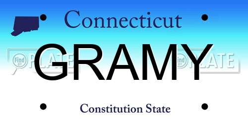 GRAMY Connecticut License Plate