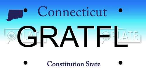 GRATFL Connecticut License Plate