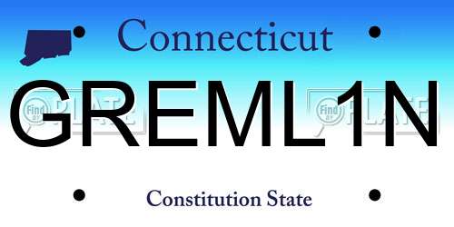 GREML1N Connecticut License Plate