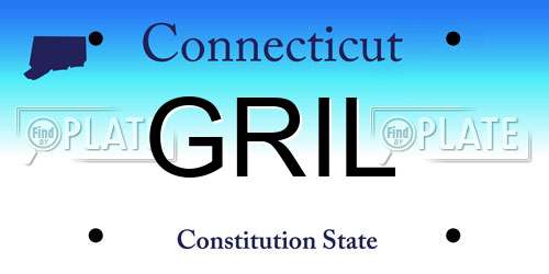 GRIL Connecticut License Plate