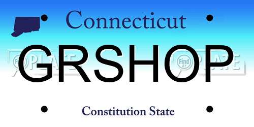 GRSHOP Connecticut License Plate
