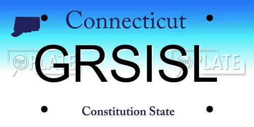 GRSISL Connecticut License Plate