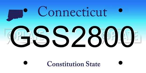 GSS2800 Connecticut License Plate