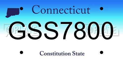 GSS7800 Connecticut License Plate