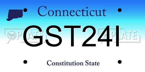 GST24I Connecticut License Plate