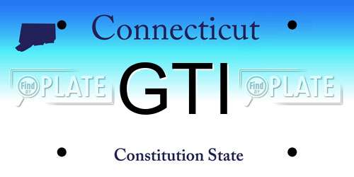 GTI Connecticut License Plate