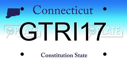 GTRI17 Connecticut License Plate