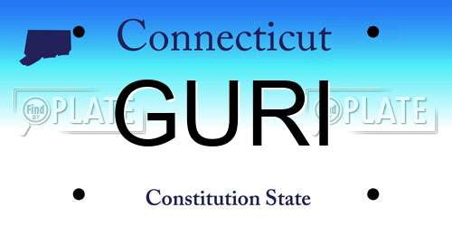 GURI Connecticut License Plate