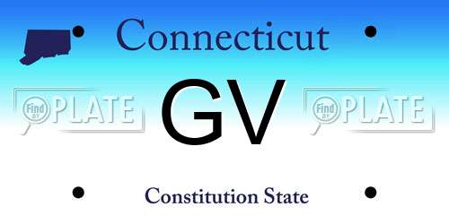 GV Connecticut License Plate