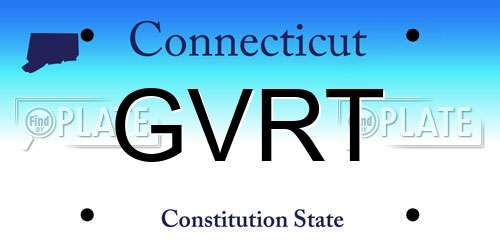 GVRT Connecticut License Plate