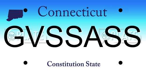 GVSSASS Connecticut License Plate