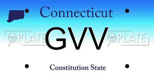 GVV Connecticut License Plate