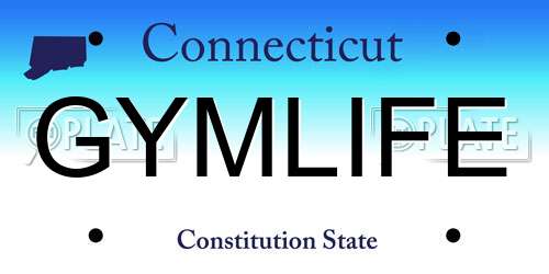 GYMLIFE Connecticut License Plate