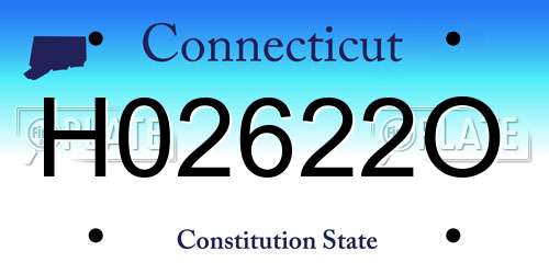 H02622O Connecticut License Plate