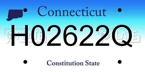 H02622Q Connecticut License Plate