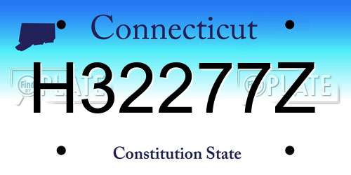 H32277Z Connecticut License Plate