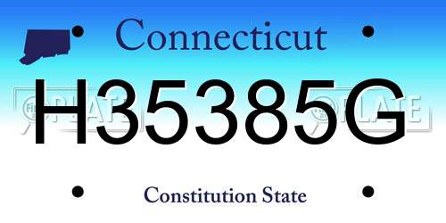 H35385G Connecticut License Plate