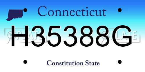H35388G Connecticut License Plate