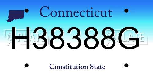 H38388G Connecticut License Plate