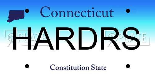 HARDRS Connecticut License Plate