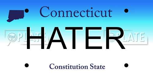 HATER Connecticut License Plate