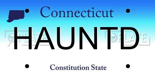 HAUNTD Connecticut License Plate