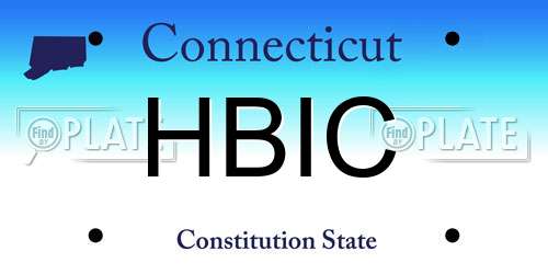 HBIC Connecticut License Plate