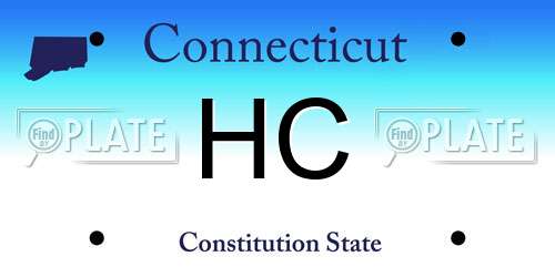 HC Connecticut License Plate